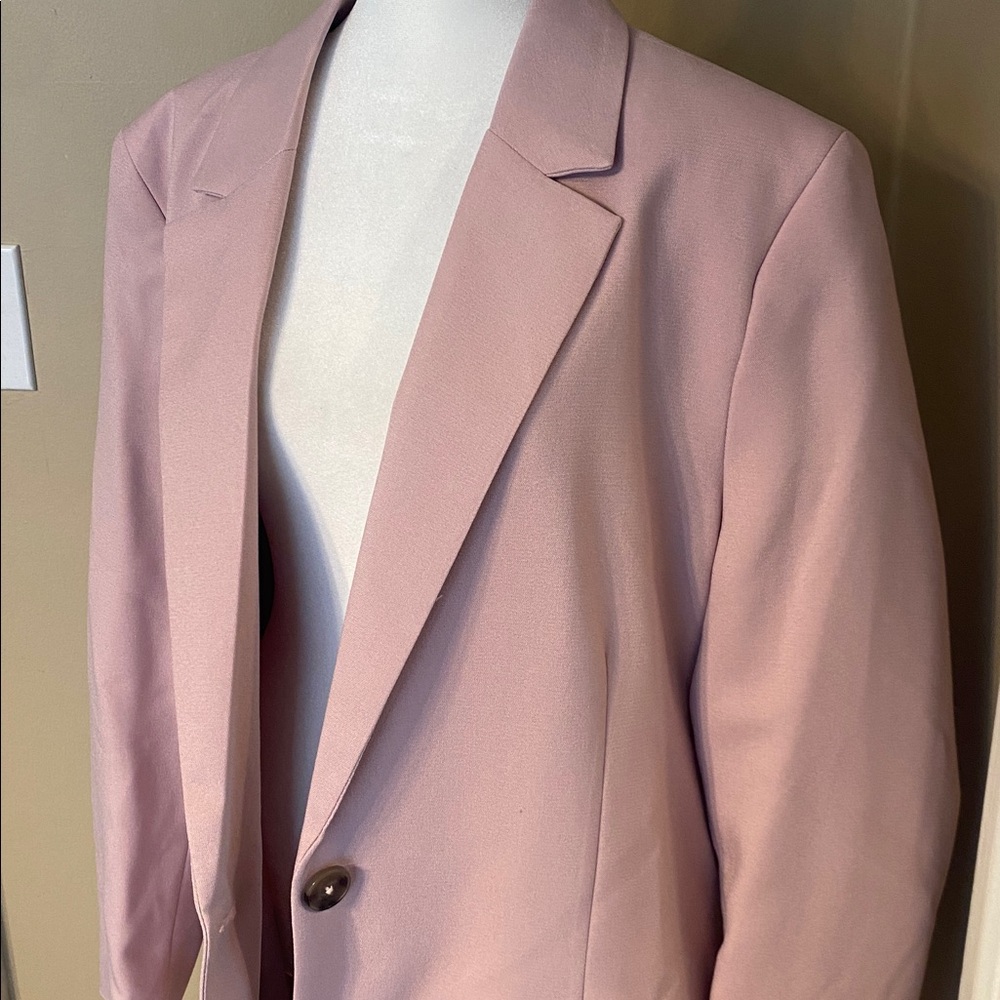 EUC PRIMARK Pink Boyfriend Blazer XL - Picture 3 of 6